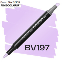 Маркер Finecolour Brush mini, BV197 Розовато-лиловый 