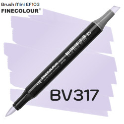 Маркер Finecolour Brush mini, BV317 Бледный сиреневый 