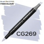 Маркер Finecolour Brush mini, CG269 Резкий серый №3 