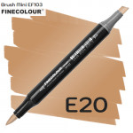 Маркер Finecolour Brush mini, E20 Коричнево-желтый 