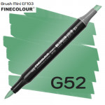 Маркер Finecolour Brush mini, G52 Виридийский 