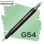 Маркер Finecolour Brush mini, G54 Зеленый луг 