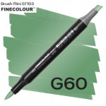 Маркер Finecolour Brush mini, G60 Океан зеленый 
