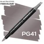 Маркер Finecolour Brush mini, PG41 Пурпурно-серый №7 