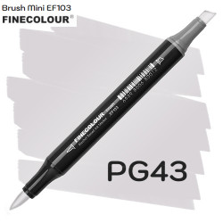 Маркер Finecolour Brush mini, PG43 Пурпурно-серый №3 