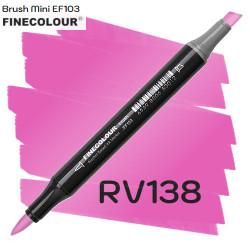 Маркер Finecolour Brush mini, RV138 Фуксия 