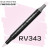 Маркер Finecolour Brush mini, RV343 Сахаристо-миндальный розовый 