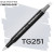 Маркер Finecolour Brush mini, TG251 Серый тонер №1 