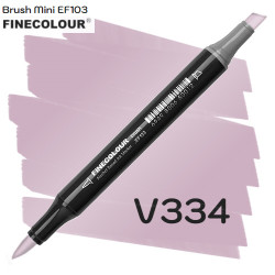 Маркер Finecolour Brush mini, V334 Светлый виноград 