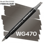 Маркер Finecolour Brush mini, WG470 Теплый серый №8 