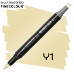 Маркер Finecolour Brush mini, Y1 Лютик 