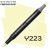 Маркер Finecolour Brush mini, Y223 Бледно-желтый 