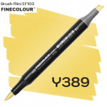 Маркер Finecolour Brush mini, Y389 Желтый кадмий 