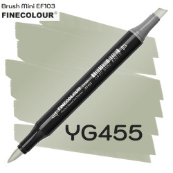 Маркер Finecolour Brush mini, YG455 Зеленовато серый 