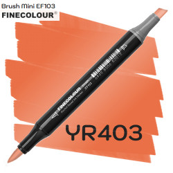 Маркер Finecolour Brush mini, YR403 Китайский оранжевый 