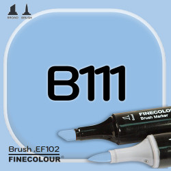 Маркер FINECOLOR Brush B111 Фтало-синий