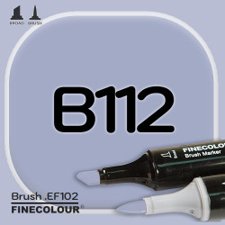 Маркер FINECOLOR Brush B112 Серовато-синий