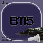 Маркер FINECOLOR Brush B115 Пигментированный фиолетовый