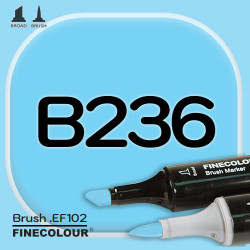 Маркер FINECOLOR Brush B236 Обработанный синий