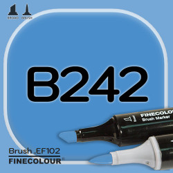 Маркер FINECOLOR Brush B242 Королевский синий