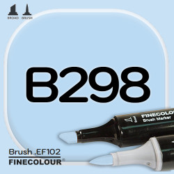 Маркер FINECOLOR Brush B298 Бледно-голубой