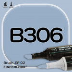 Маркер FINECOLOR Brush B306 Светло-сероватый кобальт