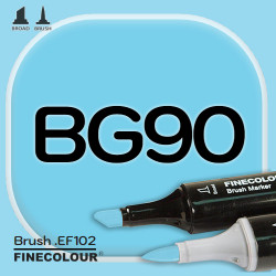 Маркер FINECOLOR Brush BG90 Голубая лагуна