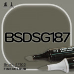 Маркер FINECOLOR Brush BSDSG187 BCDS серый №8