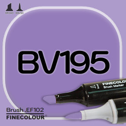 Маркер FINECOLOR Brush BV195 Насыщенный фиолетовый