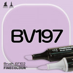 Маркер FINECOLOR Brush BV197 Розовато-лиловый