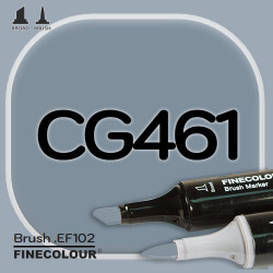 Маркер FINECOLOR Brush CG461 Резкий серый №8