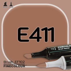 Маркер FINECOLOR Brush E411 Африкано