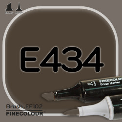 Маркер FINECOLOR Brush E434 Коричневый Монтерей