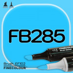 Маркер FINECOLOR Brush FB285 Флуоресцентный синий