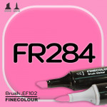 Маркер FINECOLOR Brush FR284 Флуоресцентный розовый