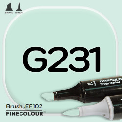 Маркер FINECOLOR Brush G231 Нефрит