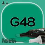 Маркер FINECOLOR Brush G48 Зеленый