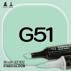 Маркер FINECOLOR Brush G51 Еловый зеленый