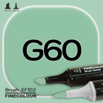 Маркер FINECOLOR Brush G60 Океан зеленый