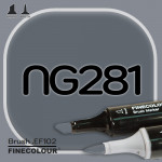 Маркер FINECOLOR Brush NG281 Нейтральный серый №8