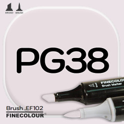 Маркер FINECOLOR Brush PG38 Пурпурно-серый №4