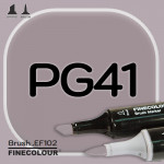 Маркер FINECOLOR Brush PG41 Пурпурно-серый №7
