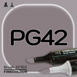Маркер FINECOLOR Brush PG42 Пурпурно-серый №8