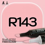 Маркер FINECOLOR Brush R143 Шпинель розовая