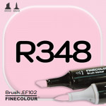 Маркер FINECOLOR Brush R348 Чистый розовый
