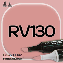Маркер FINECOLOR Brush RV130 Коричнево-розовый