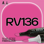 Маркер FINECOLOR Brush RV136 Красный фиолетовый