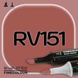 Маркер FINECOLOR Brush RV151 Красновато-коричневый
