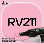 Маркер FINECOLOR Brush RV211 Нежный розовый