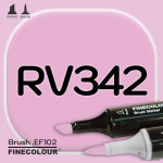 Маркер FINECOLOR Brush RV342 Штокроза розовая